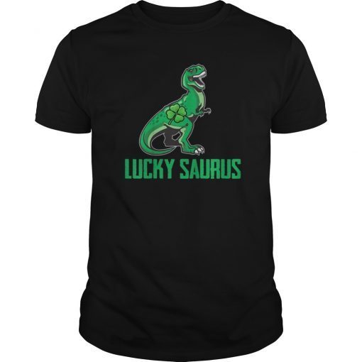 Irish Dinosaur Leprechaun Luckysaurus Patricks Day TShirt