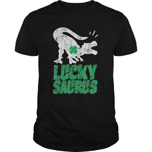 Irish Dinosaur T rex Shirt St Patricks Day Boys Kids Men Tee