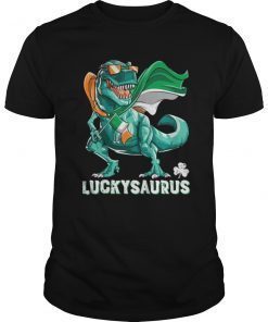 Irish Dinosaur T rex Shirt St Patricks Day Boys Kids Men Tee