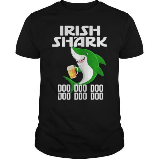 Irish Shark Beer St Patricks Day Funny Shark Lover Shirt