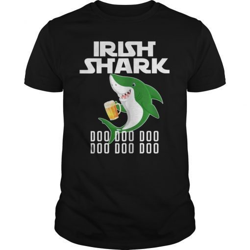 Irish Shark Doo Doo Doo Doo St Patricks Day Shirt