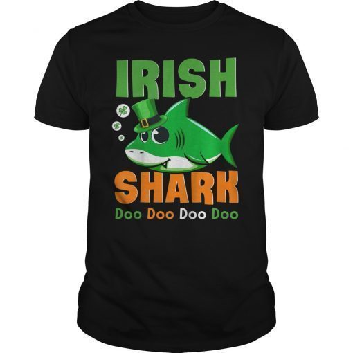 Irish Shark Doo Doo Doo St Patrick's Day Funny T-Shirt