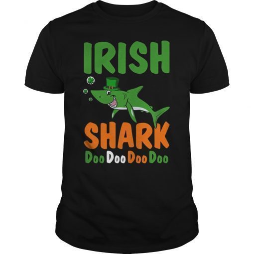 Irish Shark Doo Doo Funny Shamrock Shirt