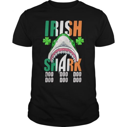 Irish Shark Flag St Patricks Day Funny Shark Lover Shirt