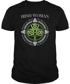 Irish Woman The Soul Of A Witch Funny Gift Shirt