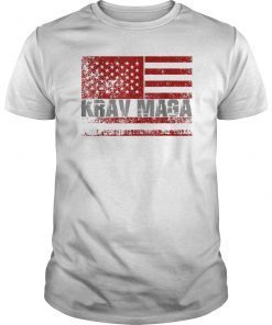Krav Maga USA Flag T-Shirt Israeli Martial Arts Self Defense