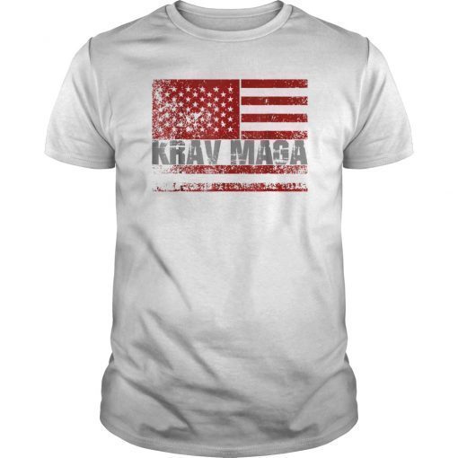Krav Maga USA Flag T-Shirt Israeli Martial Arts Self Defense
