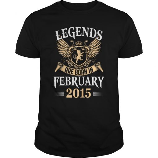 Legends Are Born In February 2015 T-Shirt