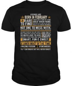Legends are born in February T-Shirt