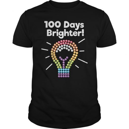 Light Bulb 100 Days Of School Shirt