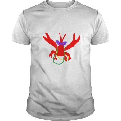 Mardi Gras Crayfish with Beads Shirt Funny Mardi Gras shirt