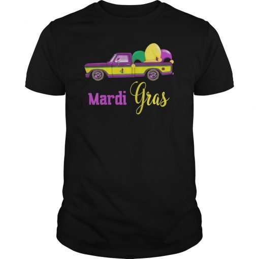 Mardi Gras Truck new orleans festival T-Shirt men boys kids