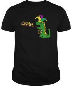 Mardi Grawr Mardi Gras T Rex Fat Tuesday Party Shirt