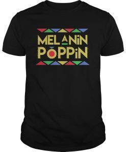 Melanin Poppin! Black Beauty African Pride T-Shirt