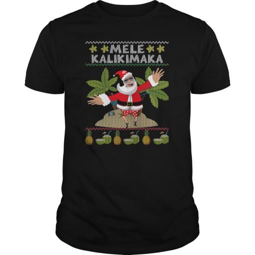 Mele kalikimaka Hawaiian Christmas Tee Shirt