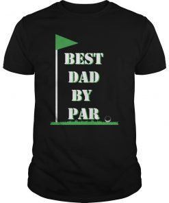 Mens Father's Day Best Dad by Par Funny Golf Shirt