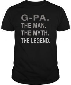 Mens Grandpa Grandfather G-PA The Legend Gift T-Shirt