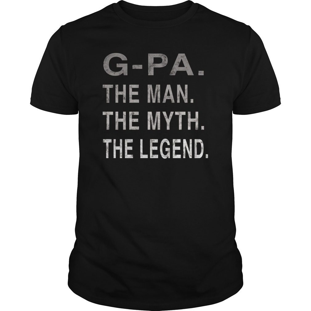 Mens Grandpa Grandfather G-PA The Legend Gift T-Shirt