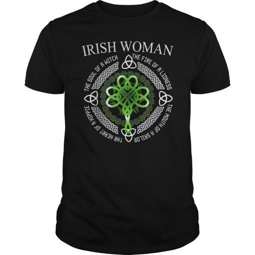 Mens Irish Woman The Soul Of A Witch T-Shirt