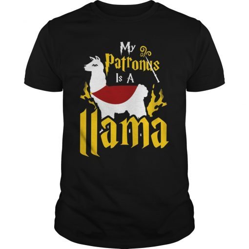 Mens My Patronus Is A Llama Shirt