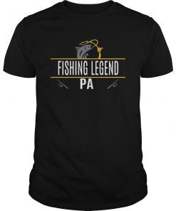 Mens Pa Fishing Legend Grandfather T-Shirt