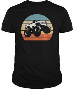 Monster Truck American Flag Racing USA Vintage T-Shirt