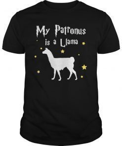 My Patronus Is A Llama Love Funny Llama Lover Stuff Tee Shirt