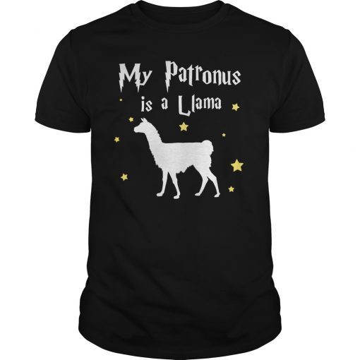 My Patronus Is A Llama Love Funny Llama Lover Stuff Tee Shirt