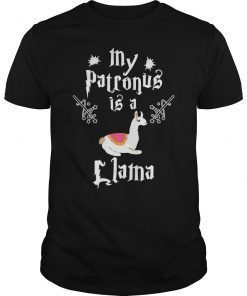 My Patronus is a Llama Cute Llama Lover Novelty Gift T-Shirt