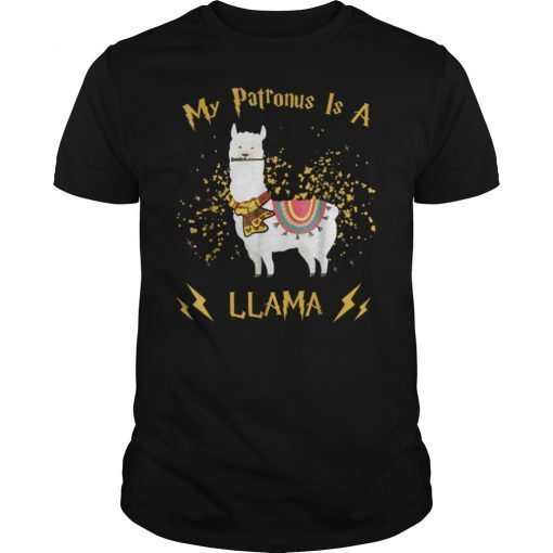 My patronus is a LLAMA Christmas Animal Gift Tshirt