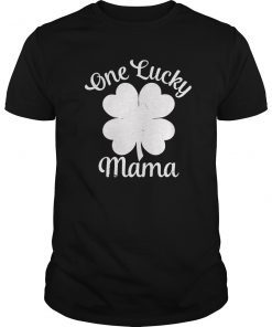 One Lucky Mama Shirt St Patricks Day Shirt for Women Moms