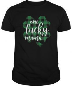 One Lucky Mama St Patricks Day T Shirt Women Gift For Mom
