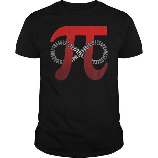 Pi Number 3.141 Infinity Tee Shirt