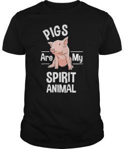 Pigs Are My Spirit Animal Shirt Pig Farmer Funny Pig Lover