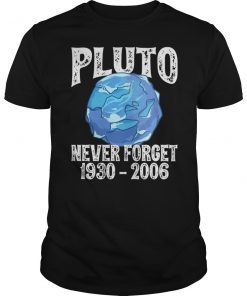 Pluto Never Forget 1930 2006 Gift Shirt