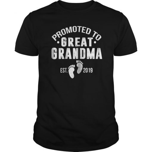 Promoted To Grandma Est. 2019 Gift For New Grandma T-Shirt B