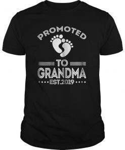 Promoted to Grandma est 2019 T-shirt Gift For New Grandma