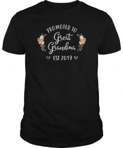 Promoted to Great Grandma Est 2019 T-Shirt