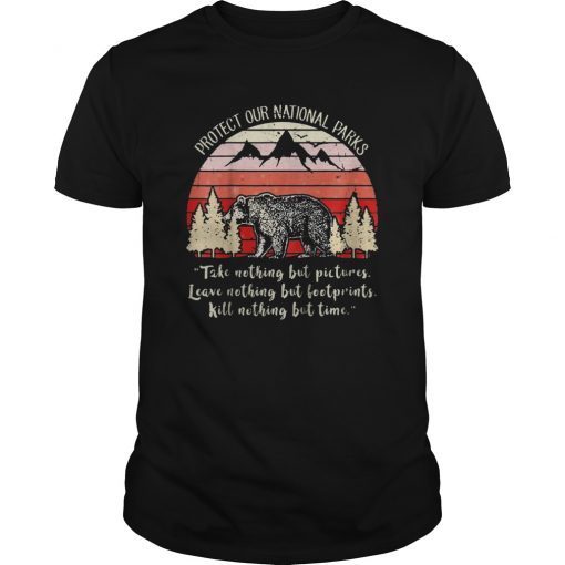 Protect Our National Parks Bear Vintage Shirt