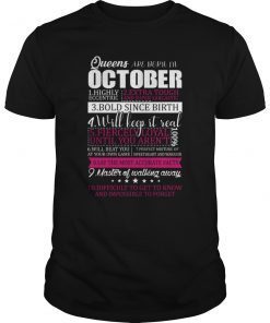 Queens October 1 Highly 2 Extra Tough And Eccentri Shirt