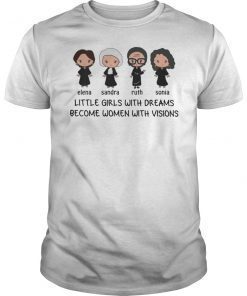 RBG Little Girls With Dreams Become Women With Vision T-Shirt
