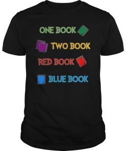 Reading Shirt One Book Two Book Red Book Blue Book