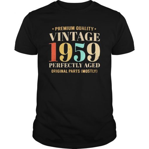 Retro Vintage 1959 60 Years Old 60th Gift T-Shirt