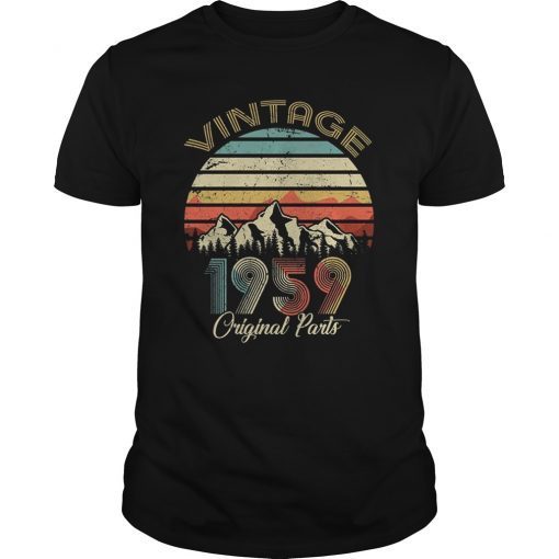 Retro Vintage 1959 60th Gifts T-Shirt for Men Women