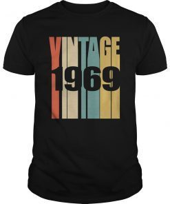 Retro Vintage 1969 T-Shirt 50 yrs old Bday 50th Tee