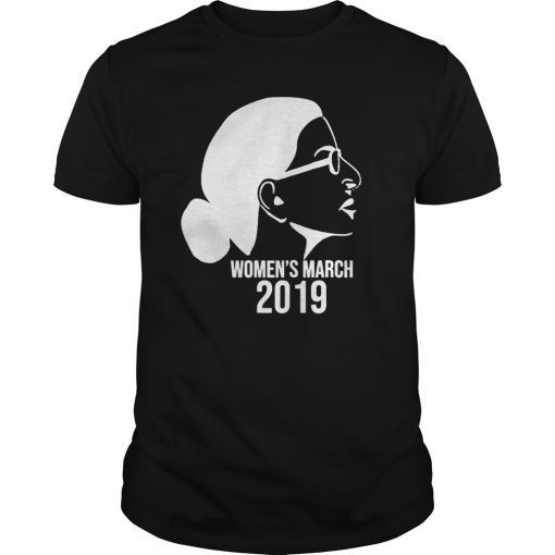 Ruth Bader Ginsburg Notorious RBG Women's March 2019 T-Shirt