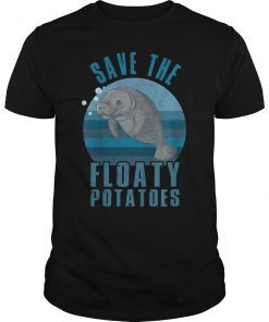 Save The Floaty Potatoes Retro Vintage T-Shirt