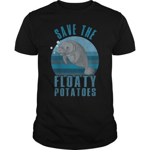 Save The Floaty Potatoes Retro Vintage T-Shirt