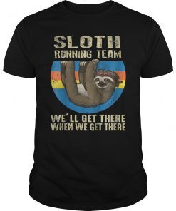 Sloth Running Team Funny Shirt