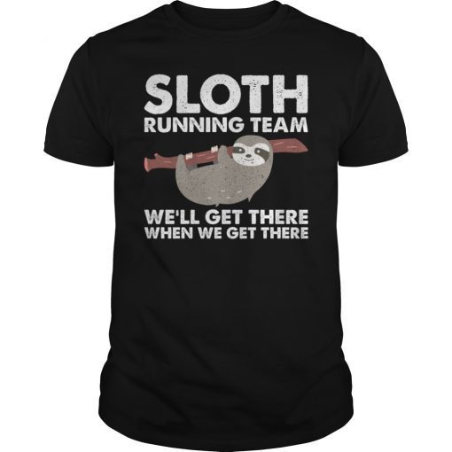 Sloth Running Team Gift Shirt